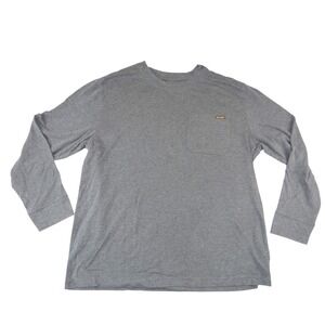 Brahma Mens‎ XL Long Sleeve Pocket T-Shirt Charcoal Gray Heather Workwear